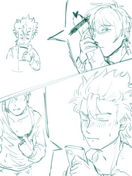 2boys badsennny face_closeup gay male male_only painted_nails penis penis_on_face phone pierced_nipples piercing sam_(stardew_valley) sebastian_(stardew_valley) skinny stardew_valley teasing yaoi