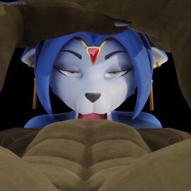 3d :>= animated anthro balls big_breasts big_penis blowjob blowjob_face blue_body breasts breasts_outside cum cum_in_mouth cum_inside dragon696 dragonaurix first_person_view forced_oral fox hand_on_head head_grab krystal_(star_fox) lizard lizardman looking_at_viewer moan moaning muscular_male nipple_piercing nipples penis piercing pussy sex sharpclaw sharpclaw_(star_fox) sound tagme tail tattoo video