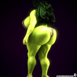 1girls 3d alternate_body_type animated big_ass big_breasts black_hair clothed_female elevenendless endlessillusion green_body green_hair green_skin huge_ass huge_breasts marvel marvel_comics she-hulk tagme video voluptuous walk_cycle wide_hips