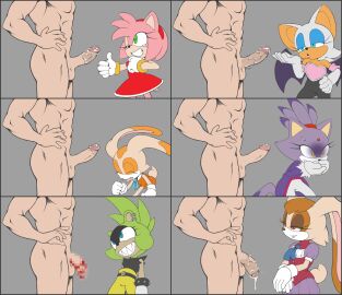 1boy 6+girls after_fellatio after_oral amy_rose blaze_the_cat blood_on_penis bloody_penis blowjob censored censored_penis cream_the_rabbit cub cum fellatio female foreskin fufuisufu human human_on_anthro injury interspecies light-skinned_male light_gore light_skin male medium_penis mobian mobian_(species) mosaic_censoring multiple_females multiple_girls oral penis rouge_the_bat saliva saliva_on_penis sharp_teeth sonic_(series) sonic_the_hedgehog_(series) surge_the_tenrec tagme uncircumcised vanilla_the_rabbit