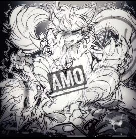 bodily_fluids cum dragon duo facial_tuft feet foot_fetish foot_lick foot_play fur furred_dragon furred_scalie genital_fluids genitals gracieamai horn licking male male/male messy mythological_creature mythological_scalie mythology penis scalie tongue tongue_out tuft