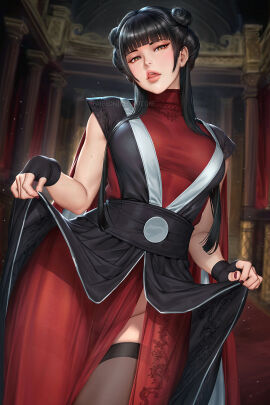 1girls 2d 2d_(artwork) amber_eyes artist_name asian asian_female avatar_legends avatar_the_last_airbender big_breasts black_hair breasts clothed clothing color dress dress_lift female female_focus female_only fingerless_gloves fire_nation fully_clothed gloves hi_res human human_female human_only indoors large_breasts licking licking_lips lifted_by_self lifting_skirt light-skinned_female light_skin long_hair looking_at_viewer mai_(avatar) nail_polish neoartcore nickelodeon no_sex nonbender not_ai_generated patreon_username realistic_breast_size realistic_proportions red_nails seductive seductive_look sleeveless solo solo_female straight_hair teenager thick_thighs tongue tongue_out younger_female
