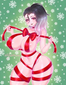 1girls artist_name belly big_breasts black_eyebrows black_eyelashes black_nails blush blushing boobs breasts earrings eyebrows eyelashes eyes female female_focus female_only freckles freckles_on_face high_resolution highres huge_boobs huge_breasts kittykitsuu light-skinned_female light_skin lips long-haired_female long_hair looking_at_viewer nails naked naked_female navel no_bra no_panties no_underwear nude nude_female pierced_nose piercing png red-eyed_female red_eyes red_lipstick ribbon_bondage smile smiley_face smiling smiling_at_viewer solo solo_female solo_focus stomach thick_thighs thighs tummy