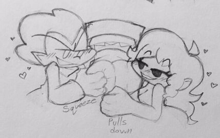 1girls 2boys ass big_ass big_butt bisexual blush blush_lines boyfriend_(friday_night_funkin) fat_ass fat_butt female femboy friday_night_funkin girlfriend_(friday_night_funkin) grabbing grabbing_ass hat heart huge_ass huge_butt icysugarcream male male/male mmf_threesome newgrounds pencil_(artwork) pico's_school pico_(newgrounds) polyamory pulling_down_pants sketch squeezing squeezing_butt straight tagme text thick_ass thick_butt threesome