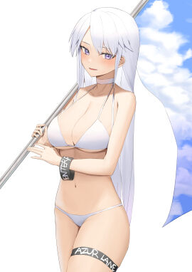 1girls absurd_res absurdres adult azur_lane bare_arms bare_back bare_belly bare_chest bare_hands bare_hips bare_legs bare_midriff bare_navel bare_shoulders bare_skin bare_thighs bare_torso belly belly_button bikini bikini_bottom bikini_only bikini_top black_thighband black_wristband blue_sky breasts choker cleavage clouds collarbone covered_nipples curvy curvy_body curvy_female curvy_figure curvy_hips curvy_thighs day daytime dot_nose elbows enterprise_(azur_lane) exposed exposed_arms exposed_belly exposed_legs exposed_midriff exposed_shoulders exposed_thighs exposed_torso eyebrows_visible_through_hair female female_focus female_only fingers groin half_naked high_resolution highres hourglass_figure large_breasts legs light-skinned_female light_skin long_hair looking_at_viewer lordol naked naked_female navel nude nude_female open_mouth open_mouth_smile outdoors outside parted_lips pole purple-eyed_female purple_eyes pussy shoulders simple_background sky slender_body slender_waist slim_female slim_waist smile smiling_at_viewer solo standing string_bikini swimsuit swimwear thick_thighs thighband thighs thin_waist upper_body v-line white-haired_female white_background white_bikini white_bikini_bottom white_bikini_only white_bikini_top white_choker white_eyebrows white_hair white_string_bikini white_swimsuit white_swimwear wide_hips wristband