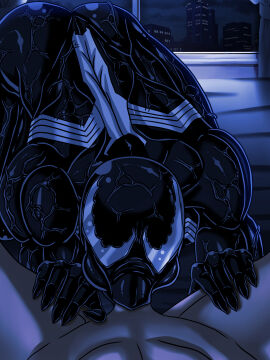 absurd_res alien alien_humanoid all_fours ass ass_up breasts building city city_background curtains duo emblem empty_eyes fellatio female first_person_view genitals hi_res human human_on_humanoid humanoid humanoid_genitalia humanoid_penis interspecies male male/female mammal marvel marvel_comics muscles muscular muscular_female muscular_humanoid nude oral penile penis penis_in_mouth puffed_cheeks sex she-venom symbiote tasuku13 unknown_character vein veiny_muscles venom_(marvel) window