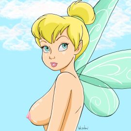 1girls big_breasts blonde_hair blue_hair breasts disney disney_channel female female_only naked nipples nude nude_cartoons nude_female peter_pan peter_pan_(disney) rule34draw tinker_bell tits_out