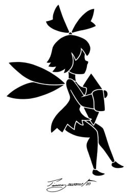 1girls artist_signature ass bad_apple bare_legs bare_thighs big_ass big_butt big_ribbon big_thighs black_and_white breasts crystal curvy curvy_body curvy_female curvy_figure curvy_hips curvy_thighs fairy fairy_wings female female_only growth holding_object kirby_(series) kirby_64 kirby_64:_the_crystal_shards long_sleeves nintendo no_sex not_porn petite petite_body petite_female ribbon ribbon_(kirby) short-haired_female short_hair short_skirt side_view sillouette simple_background small_breasts small_waist solo solo_female timmy22222001 white_background wings wings_on_back