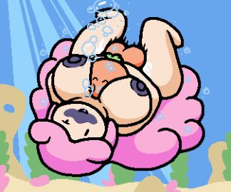 asphyxiation big_breasts breasts drowning female mia_(okami_tomato) pixel_art purple_blush seabed tomato_(okami_tomato) underwater underwater_sex zxtomatofan