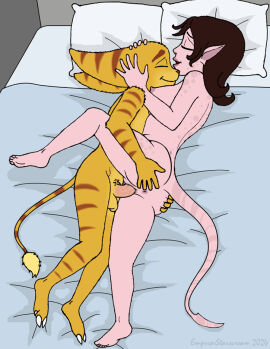 2024 3_toes 5_fingers 5_toes alien alien_humanoid anthro anthro_penetrating anthro_penetrating_humanoid anus ass ass_grab balls bed bodily_fluids breasts brown_hair brown_nose butt_grab chest_to_chest closed_eyes duo emperorstarscream erection facing_each_other facing_partner feet female female_penetrated fingers from_front_position fur furniture genital_fluids genitals hair hand_on_another's_butt hand_on_another's_head hand_on_ass hand_on_butt hand_on_head happy happy_sex high-angle_view holding_butt holding_head holding_partner humanoid humanoid_feet humanoid_genitalia humanoid_on_anthro humanoid_penetrated humanoid_pointy_ears humanoid_tail insomniac_games interspecies lombax lying lying_on_bed male male/female male_penetrating male_penetrating_female mammal markazian markings mouth_closed nipples nude nude_anthro nude_female nude_humanoid nude_male on_bed on_side open_mouth penetration penile penile_penetration penis penis_in_pussy pillow plantigrade pussy pussy_juice_on_penis raised_leg ratchet_(ratchet_and_clank) ratchet_and_clank sex smile sony_corporation sony_interactive_entertainment spots spotted_body spotted_skin spread_ass spread_butt spread_legs spreading striped_body striped_fur stripes tail tail_tuft talwyn_apogee tan_body tan_skin toes tuft vaginal_fluids vaginal_penetration yellow_body yellow_fur