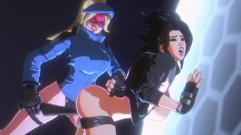 2girls 3d abuse_of_power against_wall ahe_gao animated artificial_wall ass ass_jiggle authority_abuse barrier baton big_breasts black_hair blonde_hair breasts breasts_against_wall catfight cattle_prod cavity_search commentary convulsions crop_top defeat defeated dildo electric electric_dildo electric_shock electricity electro electrocution electroshock_weapon electrostimulation eromancer female femcop_(pure_onyx) femdom femsub fight fingering force_field forced_orgasm gadget goggles leotard lezdom light-skinned_female light_skin longer_than_30_seconds makeshift_sex_toy mp4 music official_animation official_art onyx_(pure_onyx) partially_clothed police police_brutality police_uniform policewoman ponytail pure_onyx pussy red-tinted_eyewear restrained sex_toy sexfight shock shocked shocking short_shorts sound stomach_bulge stun_baton stun_gun taser thick_thighs tinted_eyewear unprofessional_behavior vaginal_insertion video weapon yuri