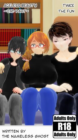 1girls 2boys arms_over_shoulders bellator big_boobs big_breasts big_tits black_hair boobs breasts brown_eyes brown_hair clothed comic_cover curvy curvy_female female femboy glasses huge_boobs huge_breasts huge_tits imminent_double_penetration imminent_sex imminent_threesome male marcos_cejas maria_silver mature_female mikumikudance milf mmd muscular muscular_male sitting_on_chair the_nameless_ghost threesome tits utau