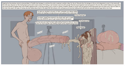 1boy 1girls 2024 ass balls big_ass bondage bottom_heavy brown_hair choking_on_cum cum cum_in_mouth cum_on_face female filming flippant_male franklin_(shiin) gargling_cum hair_bun helpless huge_ass humiliation hyper_balls hyper_penis large_ass making_a_porno male maledom penis pillory recording sexism shiin stockade stocks velvet_city_(shiin) wide_eyed worried