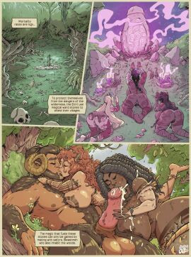 1boy 2d 2d_(artwork) 5girls anus areolae ass balls big_breasts black_hair blonde_hair blowjob braid breasts brown_hair bubble_ass bubble_butt busty comic cum cumshot curly_hair dark-skinned_female dark_skin dreadlocks english english_text eurydemos_(galbuscho) fellatio female female_focus galbuscho handjob hourglass_figure kneeling large_breasts light-skinned_female light_skin long_hair makeup male nipples nude nude_female nude_male on_all_fours outdoors outside page_4 pecs penis praying pubes pubic_hair pussy red_hair seepingooze sex speech_bubble tagme tan tan_body tan_skin testicles text the_shrouded_wood_chronicles_(comic) thick_thighs threesome tribal tribal_markings vagina wide_hips