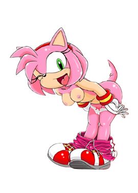 1girls amy_rose beige_skin breasts color female female_only fur furry furry_bomb furry_bomb_factory hanging_breasts hedgehog karate_akabon nipples pants_down pants_pulled_down pink_fur sega skin solo sonic_(series) sonic_riders tagme