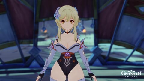 1girls female female_only genshin_impact lumine_(genshin_impact) tagme