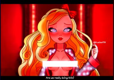 apple_white blueleaf99 breasts censor_bar ever_after_high girl