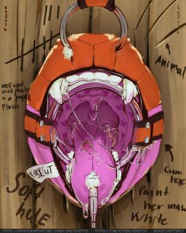 4:5 absurd_res bodily_fluids cum cum_drip cum_in_mouth cum_inside cum_on_face cumshot dragon dripping ejaculation english_text facial_piercing gag genital_fluids glory_hole hi_res huge_filesize leash leash_in_mouth leash_pull leashed_male male mouth_shot mythological_creature mythological_scalie mythology nose_piercing object_in_mouth open_mouth piercing plushie restrained restraints ring ring_gag scalie sketchotterly sketchotto solo solo_focus solo_in_panel stitch_(sewing) text tongue tongue_piercing url uvula
