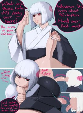 2024 arched_back ass axred7 best_of_2024 big_ass big_butt big_cock big_penis blowjob blowjob_face bob_cut bubble_ass bubble_butt demanding demanding_blowjob dialogue dominant_submissive drooling english_text evil evil_eyes eyelashes fat_ass fat_butt forced_oral forceful full_lips funny gentle_femdom hakari_kinji horny huge_ass jujutsu_kaisen lips luscious_lips male nail_polish nailpolish nails nails_painted penis plump_ass plump_lips recolor short_hair shounen_jump smooth_skin speech speech_bubble speech_bubbles sub_dominating_sub text text_box text_bubble thick_ass thick_cock thick_penis thick_thighs tongue tongue_out tsundere uraume white_nail_polish white_nails