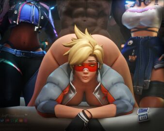 3d 3girls accessory all_fours antifragile_kira-kira antifragile_slay_star antifragile_traysi areolae arm_around_shoulders arm_on_ass asian_female ass ass_bigger_than_breasts ass_bigger_than_head ass_up backstage belly_button bent_forward bent_over big_ass big_breasts big_butt big_thighs blonde_hair bottom_heavy bottomless bracelet bracelets breasts bubble_ass bubble_butt butt_bigger_than_body butt_bigger_than_head clothed_female_nude_male curvaceous curvy curvy_body curvy_female curvy_figure curvy_hips curvy_thighs dark-skinned_female dark-skinned_male dark_skin ear_piercing earrings enormous_ass eye_contact eyebrows eyelashes eyeliner eyeshadow eyewear face_down_ass_up fat_ass female female_focus foursome front_view gloves glowing glowing_eyes goggles groping_ass headphones hips hoop_earrings hourglass_figure huge_ass human implied_sex interracial jewelry kiriko_(overwatch) large_ass le_sserafim legs lena_oxton leotard light-skinned_female light_skin lips looking_at_viewer makeup male multiple_females multiple_girls muscles muscular muscular_male nail_polish nails naked navel nipple_bulge nipples nipples_visible_through_clothing nude nude_male nude_male_clothed_female on_all_fours overwatch overwatch_2 partial_male partially_clothed red-tinted_eyewear round_ass round_butt seductive_eyes seductive_gaze seductive_look selfmindsources sex short_hair solo_focus sombra spiky_hair standing standing_doggy_style sunglasses thick thick_ass thick_hips thick_thighs thigh_strap ticket tinted_eyewear tomboy toned toned_male toned_stomach top-down_bottom-up topwear tracer vein veins voluptuous voluptuous_female wide_hips wide_thighs yellow_eyes