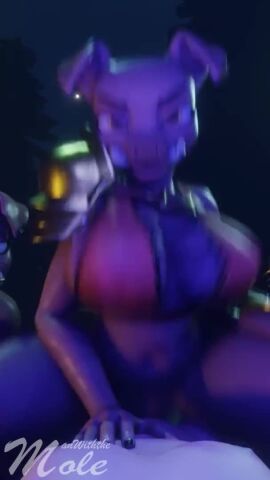 1boy 3girls 3girls1boy animated big_breasts bouncing_breasts clothed_female_nude_male completely_nude_female cowgirl_position manwiththemole minecraft moaning moaning_in_pleasure piglin tagme vaginal_penetration video