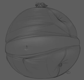 2024 big_penis blueberry_inflation chipchell erection furry huge_cock inflation lace_(chipchell) male original original_character penis spherical_inflation thick_thighs wide_hips