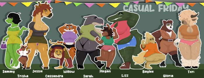 11girls 6+girls baylee_(shoestrang) cassandra_(shoestrang) casual_friday_(shoestrang) female gloria_(shoestrang) jessie_(shoestrang) lizz_(shoestrang) megan_(shoestrang) sammy_(shoestrang) sarah_(shoestrang) shoestrang tagme teri_(shoestrang) trisha_(shoestrang) willow_(shoestrang)