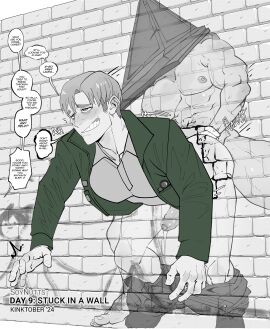 2boys 2male anal anal_cum_explosion anal_sex ass balls beard big_ass big_balls big_nipples big_penis blonde_hair brown_hair cum cum_in_ass cum_inside feet feet_up gay gay_anal gay_domination gay_sex hairy hairy_ass hairy_chest hairy_legs hairy_male jacket jacket_only james_sunderland legs_up male male/male male_only male_penetrated male_penetrating male_penetrating_male muscles muscular muscular_male naked_under_clothes nipples penetrating penetration penis pyramid_head silent_hill silent_hill_2 soynutts stuck_in_wall veiny_penis yaoi