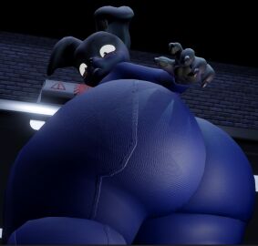 1boy absolutegoofny ass big_ass blueberry_inflation bubble_ass bubble_butt femboy from_behind from_below huge_ass koby_(absolutegoofny) looking_at_viewer looking_back looking_down looking_down_at_viewer male solo tagme teapot_(body_type) thick_thighs trap wide_hips zoidberg656