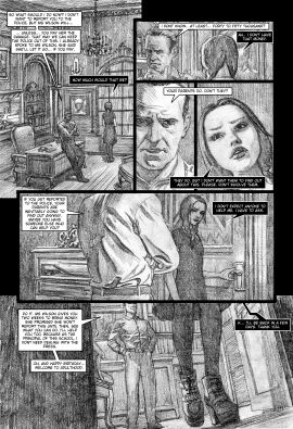 1girls angry birthday black_and_white black_eyes black_hair braided_twintails brown_eyes chikoritawow comic cute dialogue english_text eyelashes feet female goth goth_girl greyscale jenna_ortega light-skinned_female light_skin pale-skinned_female pale_skin petite school schoolgirl seductive_eyes seductive_look seductive_mouth skinny slim speech_bubble tagme teenager text the_addams_family twintails wednesday_(netflix) wednesday_addams wednesday_addams_in_trouble