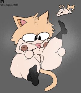 1girls 2d animal_ears anthro anthro_female anthro_only ass big_ass big_breasts breasts cat_ears cocinaluco32651 feline female female_only freckles_on_ass genitals licking_pussy melty_blood musk musk_clouds musky_pussy neco-arc nipples puffy_pussy pussy reaching_out solo sweat sweating sweaty tagme tail tongue tongue_out tsukihime vagina