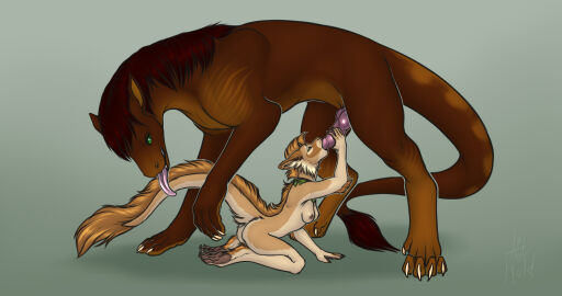 anthro anthro_on_feral breasts canid canine canis dragon duo fellatio female feral fur furred_dragon furred_scalie handjob hi_res hybrid kneeling long_tongue male male/female mammal moldofficial mythological_creature mythological_scalie mythology oral pawpads penile penis scalie servicing_from_below sex side_view tongue tongue_out wolf zoophilia
