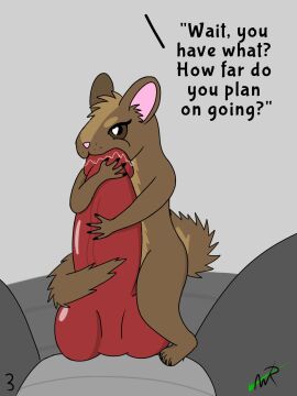 anthro arxur_(the_nature_of_predators) dialogue dossur_(the_nature_of_predators) english_text extreme_size_difference fellatio felra_(the_nature_of_predators) female fur hi_res isif_(the_nature_of_predators) knot male mammal mega_ray micro oral penile penis reptile rodent scalie sex size_difference text the_nature_of_predators