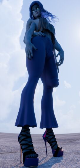 3d big_penis bulge elden_ring flaccid fourarms fromsoftware futanari high_heels intersex low-angle_view manufatura penis ranni_the_witch self_upload tagme thick_ass thick_thighs