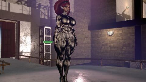 1girls 3d 3d_(artwork) 3d_model 3d_render abs alternate_costume alternate_outfit aquiline_nose ass athletic athletic_female big_ass big_breasts big_butt big_nose bikini bikini_bottom bikini_top black_body blue_lipstick breasts breath_of_the_wild brickhouse chrome dark-skinned_female dark_skin diadem female gerudo green_eyes jiggle jiggling_ass justfrog-entertainment lipstick long_hair metallic_body muscles muscular muscular_arms muscular_back muscular_female muscular_legs muscular_thighs naked naked_female nanomachines ponytail red_hair six_pack the_legend_of_zelda thick_thighs thighs thunder_thighs thunderthighs toned toned_female urbosa vein veins veiny veiny_muscles virt-a-mate virtamate