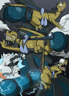 2020 2_horns absurd_res ambiguous_species anal anal_sex animal_genitalia animal_penis anus ass back_wings balls black_body bodily_fluids claws clenched_teeth closed_eyes comic crying dragon drooling duo electricity erection european_mythology extreme_size_difference feral fleshlight_position fuf genitals green_body hi_res horn igor_(character) imminent_death knot larger_male looking_pleasured male male/male male_penetrated male_penetrating male_penetrating_male membrane_(anatomy) membranous_wings multicolored_body mythological_creature mythological_scalie mythology open_mouth pain penetration penile penile_penetration penis penis_in_ass pokemon pokemon_(species) pokemon_bw quadruped reshiram saliva scalie scared sex sharp_teeth sheath simple_background size_difference smaller_male tears teeth tongue tongue_out two-tone_body western_dragon white_body wings zekrom