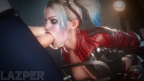 1boy 1girls 3d animated dc dc_comics deepthroat face_fucking hand_on_another's_head hand_on_head harley_quinn harley_quinn_(injustice) irrumatio lazper light-skinned_female light-skinned_male light_skin opennsfwsp oral oral_sex shorter_than_30_seconds sound tagme throat_fuck video