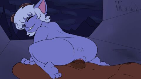 2022 animated anthro ass bodily_fluids dark-skinned_male dark_skin duo erection female female_penetrated genital_fluids genitals hair league_of_legends loop male male/female male_penetrating male_penetrating_female nipples nude penetration penis pussy riot_games sex short_playtime short_stack shortstack simple_background tencent tristana vaginal_penetration wolfbaloo yordle