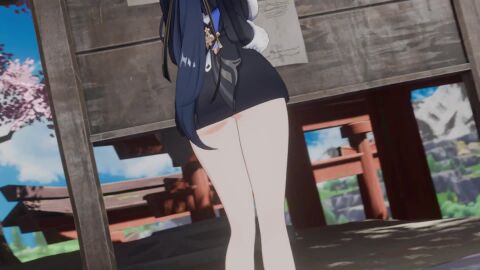 3d animated bbc big_ass big_breasts big_butt big_dick big_penis blacked blowjob churled clorinde_(genshin_impact) cowgirl_position dark-skinned_male dark_skin genshin_impact hilichurls_(species) hoyoverse light-skinned_female light_skin mihoyo purple_eyes purple_hair tagme video yelan
