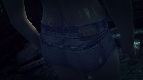 3d ass ass_focus barbie_deep blonde_hair denim_shorts edit hitman hitman_absolution io-interactive screenshot screenshot_edit strip_club stripper video_games wet wet_body wet_skin