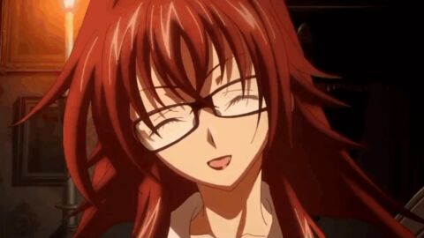 1girls animated anime_screencap big_breasts bouncing_breasts bra bra_unclipped breast_reveal breasts breasts_out closed_eyes closed_eyes_smile demon demon_girl exposed exposed_breasts female female_only flashing flashing_breasts glasses high_school_dxd huge_breasts hypnotic_breasts light-skinned_female lipstick nipples office_lady open_mouth presenting presenting_breasts red_bra red_hair red_lipstick rias_gremory screencap screenshot seductive showing_off smile solo teacher_outfit tnk_(company) undressing undressing_self uniform