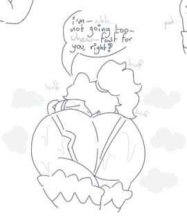 angel_sinz ass back_view below_view big_ass dialogue english_text exercise female fox fox_ears fox_girl monochrome ponytail shorts sketch sweaty terraria text zoologist_(terraria)