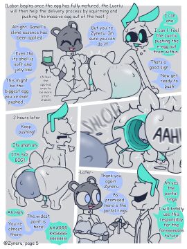 1boy 1girls 2024 alien anal anal_fisting anal_prolapse anal_sex anal_tugging anus belly belly_bulge black_sclera blue_eyes bodily_fluids closed_eyes completely_naked completely_nude cum egg egg_laying female femboy fisting fisting_ass fisting_male gaping gaping_anus grey_body grey_fur handsfree_ejaculation hi_res labcoat male male_pregnancy mpreg my_favorite naked naked_male neck_tuft nude nude_male original original_character osho_ursula_(zyneru) penis pleasure pleasure_face pleasured pleasured_face pleasured_male portal_ring pregnancy pregnant pregnant_anthro pregnant_belly pregnant_male prolapse simple_background squatting squatting_position sweat tail tail_tuft two-tone_body two-tone_penis zyneru zyneru_(character)