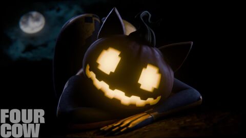 1girls 3d 3d_animation animated ass black_skin dark_skin female fortnite fortnite:_battle_royale four_cow huge_ass jiggle looking_at_viewer loop looping_animation moon moonlight night night_sky no_sound pumpkin pumpkin_head skeleton spice_(fortnite) tagme twerk twerking video