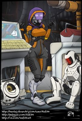 1girls alien alien_girl bodysuit bondage bondage_outfit dildo dildo_gag dildo_in_mouth dildo_in_pussy female gag image_set kef34 mask masked_female mass_effect purple_hair pussy quarian sex_toy sex_toy_insertion skintight skintight_bodysuit tali'zorah_nar_rayya white_hair