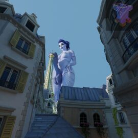 1:1 1futa 3d balls big_balls big_penis breasts earrings exhibitionism fishnet_armwear fishnet_legwear fishnets futa_focus futa_only futanari giantess giantess_futa highres hoop_earrings huge_balls huge_cock intersex large_penis medium_breasts nude nude_futa nyl_widowmaker overwatch overwatch_2 penis ponytail public_nudity skyscraper_penis thick_penis thynexius tied_hair widowmaker