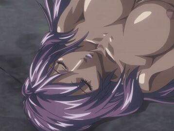 00s 1boy 2007 3girls animated bible_black bible_black_new_testament blonde_hair breasts closed_eyes earrings female ichikawa_aki imari_kurumi jody_crowley large_breasts lipstick long_hair lying nipples purple_hair shin_bible_black short_hair side_ponytail sleeping tagme unconscious yamanishi_naoto