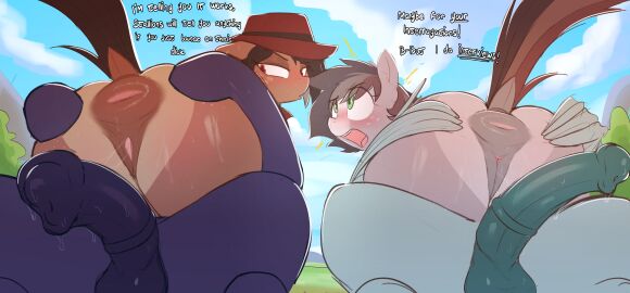 absurd_res animal_genitalia animal_penis animal_vulva anus ass big_butt big_penis blue_body blue_fur blush bodily_fluids brown_body brown_fur brown_hair brown_tail case_closed_(character) clothing daughter_(lore) day dock_(anatomy) equid equine equine_anus equine_genitalia equine_penis equine_vulva faceless_character faceless_male fan_character fedora female feral feral_on_feral freckles fur genital_fluids genitals green_eyes grey_body grey_fur grey_hair group hair half-closed_eyes hasbro hat headgear headwear hi_res hooves imminent_sex long_hair male male/female mammal mother_(lore) mother_and_child_(lore) mother_and_daughter_(lore) my_little_pony mythological_creature mythological_equine mythology narrowed_eyes news_flash open_mouth outside parent_(lore) parent_and_child_(lore) parent_and_daughter_(lore) pegasus penis tail teeth tongue vaginal_fluid_string vaginal_fluids welost wings