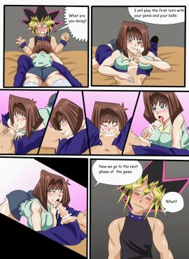 anzu_mazaki bedroom_sex blowjob canon_couple cock cock_hungry cock_worship comic doujinshi english_text fellatio female male mazaki_anzu mutou_yuugi penis pixzerox romantic_couple shy_male tea_gardner yu-gi-oh! yu-gi-oh!_duel_monsters yugi_muto