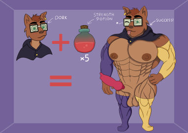 2024 abs absurd_res animal_genitalia animal_penis anthro arm_warmers armwear arrow_sign balls barcus_(the_owl_house) big_penis black_eyewear black_glasses black_hood blush blush_lines brown_body brown_ears brown_fur brown_hair brown_nipples brown_nose brown_tail canid canine canine_genitalia canine_penis canis clothing digital_media_(artwork) disney domestic_dog ear_piercing ear_ring english_text equal_sign eyewear fur genitals glasses green_eyes hair hand_on_hip hand_on_own_hip hi_res hood itsme_hilo legwear male male_only mammal multicolored_body multicolored_fur muscular muscular_anthro muscular_male nipples notched_ear one_eye_closed pecs penis piercing plus_sign pose potion purple_arm_warmers purple_armwear purple_background purple_clothing purple_legwear purple_thigh_highs ring_piercing sheath simple_background smile solo standing tail text the_owl_house thigh_highs three-quarter_view tongue tongue_out two-tone_body two-tone_fur wink yellow_arm_warmers yellow_armwear yellow_clothing yellow_legwear yellow_thigh_highs